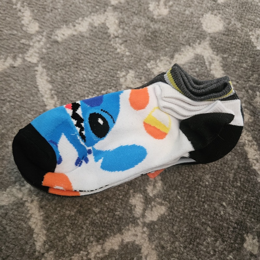 Disney Lilo Stitch Halloween Womens  9 Pair No Show Socks Pumpkin Candy NEW 4-10 - Picture 3 of 5